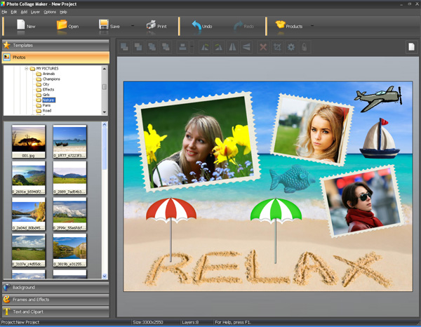 simple photo collage maker online free