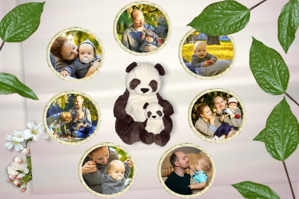 Baby collage template